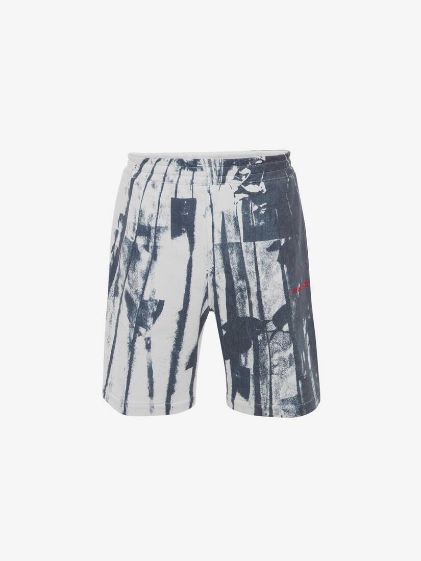 Pantalones Alexander McQueen Trompe-L'œil Printed Hombre - Azules - Mexico 089-JISCNT